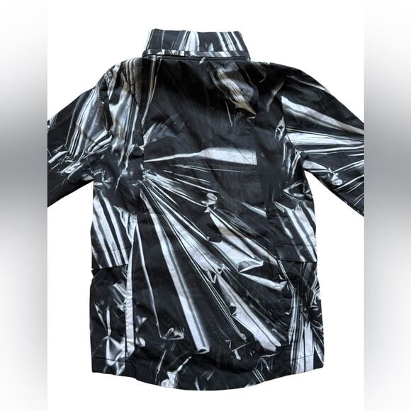 Nike Shield full zip hooded running jacket womens XS black white windbreaker - Picture 7 of 8